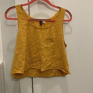 Striped cropped tank
